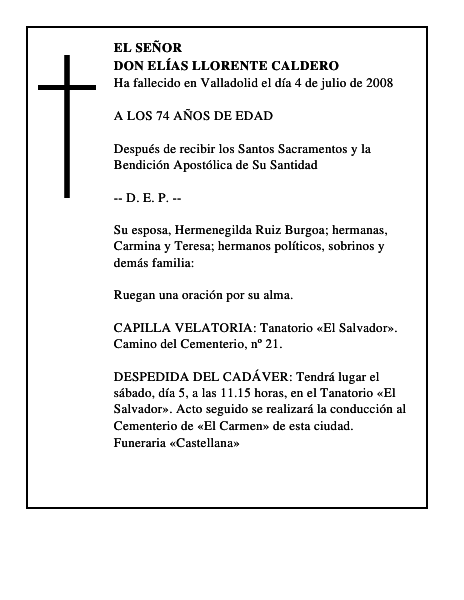 DON ELÍAS LLORENTE CALDERO