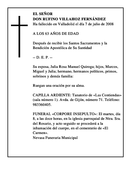 DON RUFINO VILLAHOZ FERNÁNDEZ