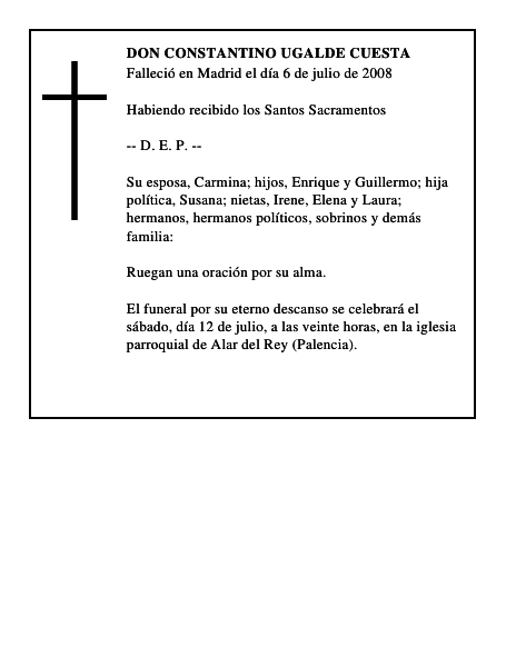 DON CONSTANTINO UGALDE CUESTA