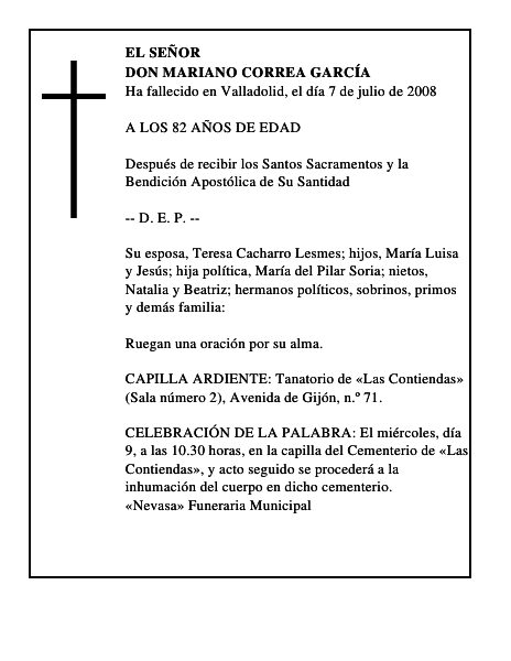 DON MARIANO CORREA GARCÍA