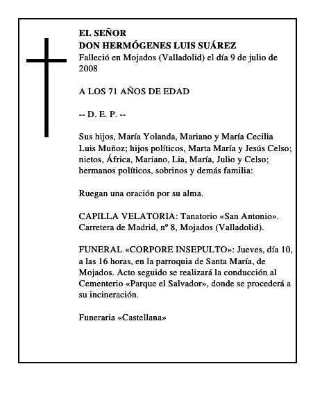 DON HERMÓGENES LUIS SUÁREZ