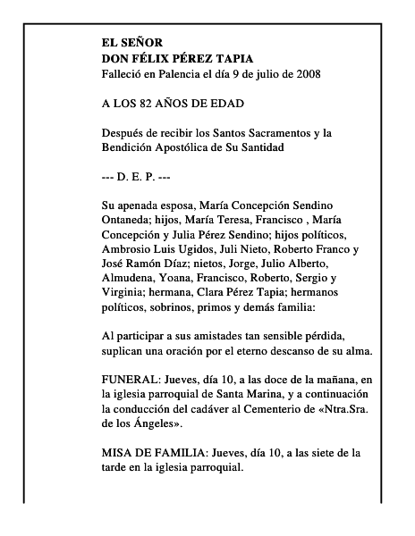 DON FÉLIX PÉREZ TAPIA