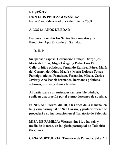 DON LUIS PÉREZ GONZÁLEZ
