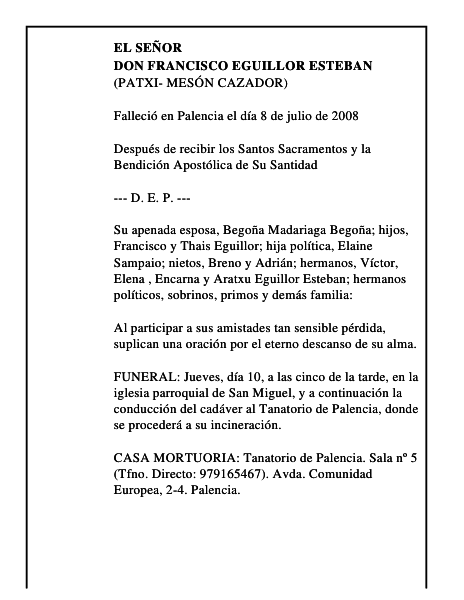 DON FRANCISCO EGUILLOR ESTEBAN