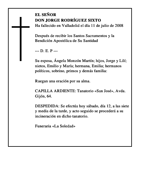 DON JORGE RODRÍGUEZ SIXTO