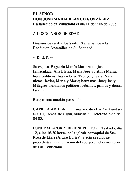 DON JOSÉ MARÍA BLANCO GONZÁLEZ