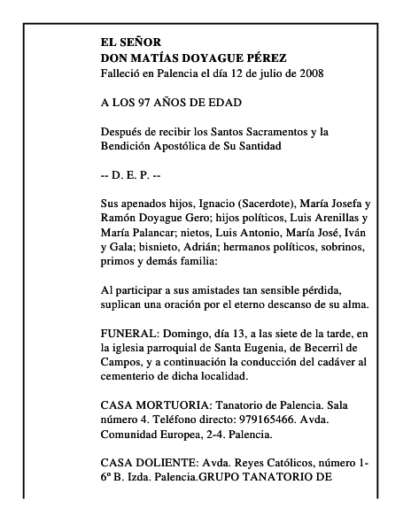 DON MATÍAS DOYAGUE PÉREZ