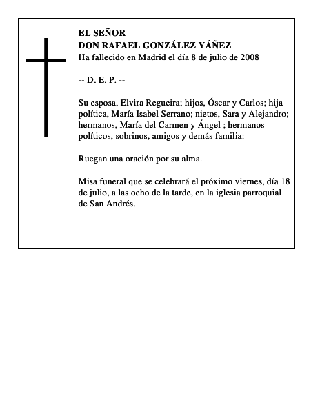 DON RAFAEL GONZÁLEZ YÁÑEZ
