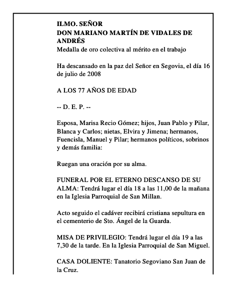 DON MARIANO MARTÍN DE VIDALES DE ANDRÉS
