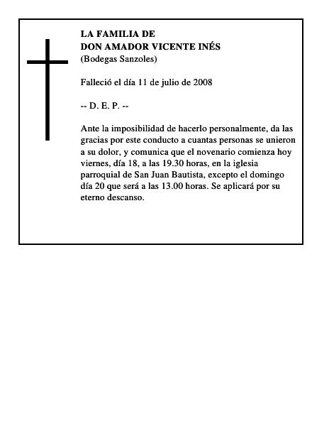 DON AMADOR VICENTE INÉS