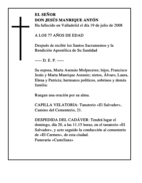 DON JESÚS MANRIQUE ANTÓN