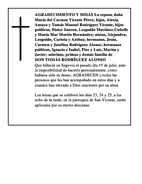 DON TOMÁS RODRÍGUEZ ALONSO