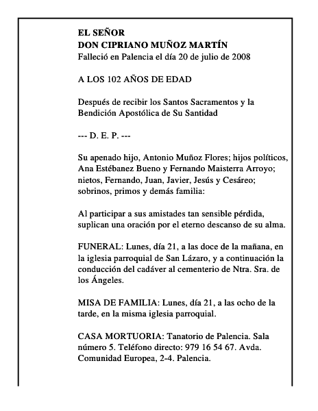 DON CIPRIANO MUÑOZ MARTÍN
