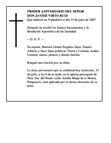 DON JAVIER VIRTO RUIZ