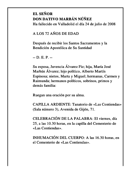 DON DATIVO MARBÁN NÚÑEZ