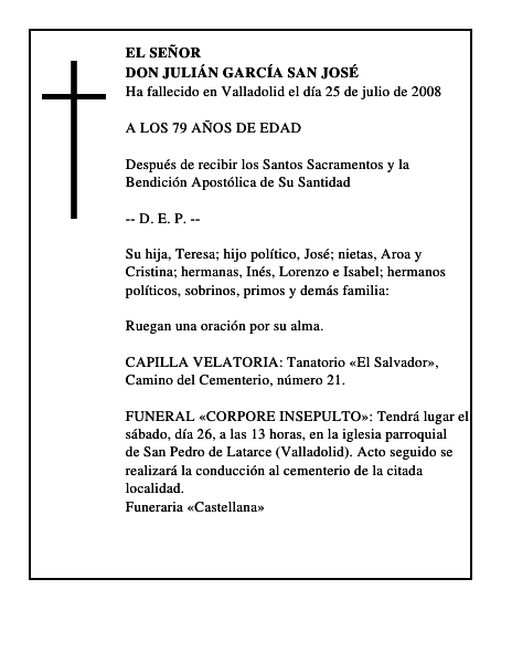 DON JULIÁN GARCÍA SAN JOSÉ