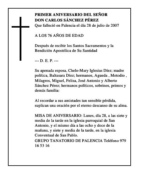 DON CARLOS SÁNCHEZ PÉREZ