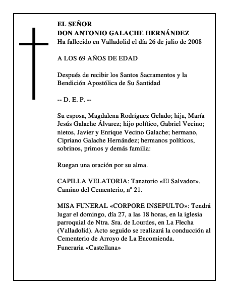 DON ANTONIO GALACHE HERNÁNDEZ
