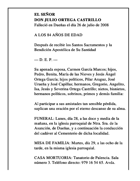 DON JULIO ORTEGA CASTRILLO