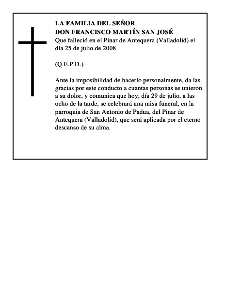DON FRANCISCO MARTÍN SAN JOSÉ