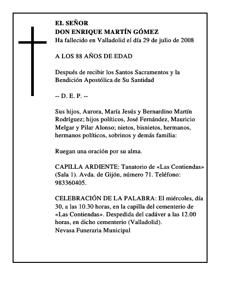 DON ENRIQUE MARTÍN GÓMEZ
