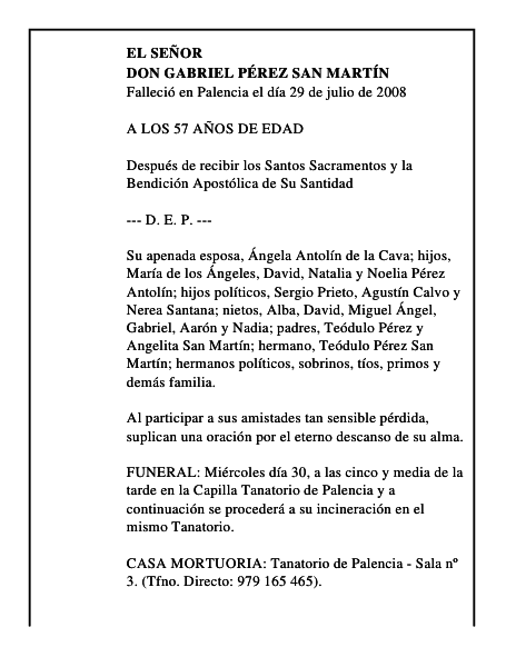 DON GABRIEL PÉREZ SAN MARTÍN