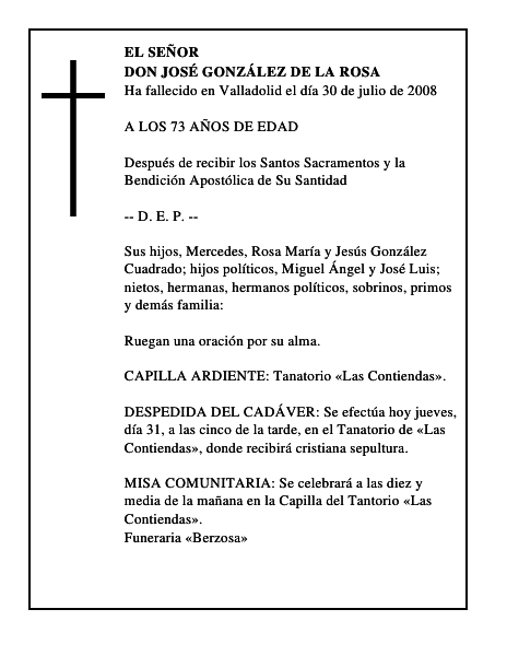 DON JOSÉ GONZÁLEZ DE LA ROSA