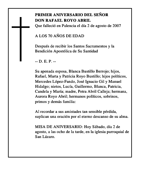 DON RAFAEL ROYO ABRIL