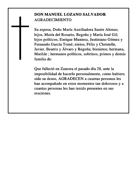 DON MANUEL LOZANO SALVADOR