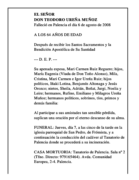 DON TEODORO UREÑA MUÑOZ