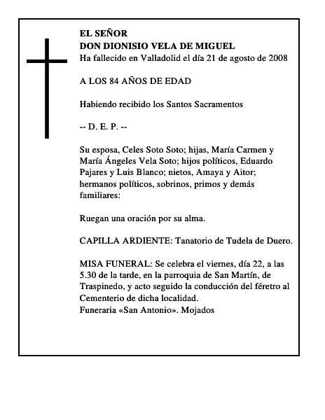 DON DIONISIO VELA DE MIGUEL