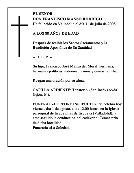 DON FRANCISCO MANSO RODRIGO