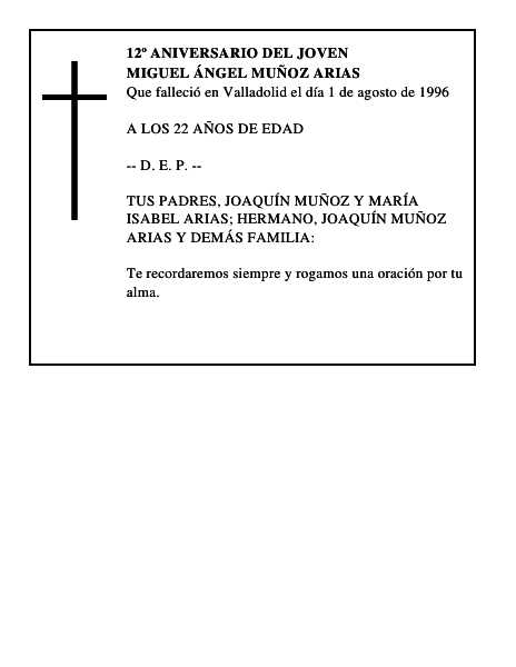 MIGUEL ÁNGEL MUÑOZ ARIAS