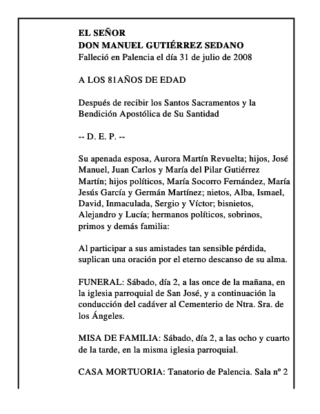 DON MANUEL GUTIÉRREZ SEDANO