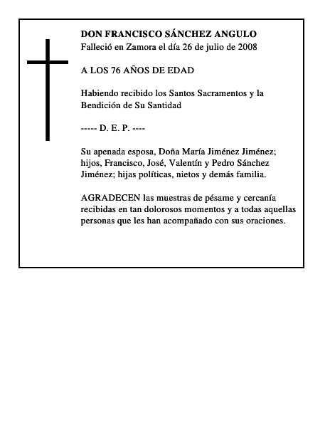DON FRANCISCO SÁNCHEZ ANGULO