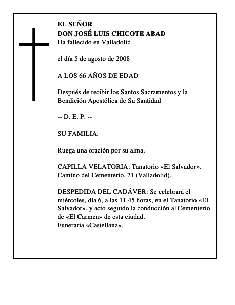 DON JOSÉ LUIS CHICOTE ABAD