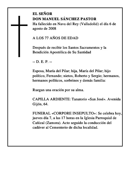 DON MANUEL SÁNCHEZ PASTOR