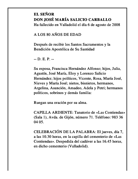 DON JOSÉ MARÍA SALICIO CARBALLO