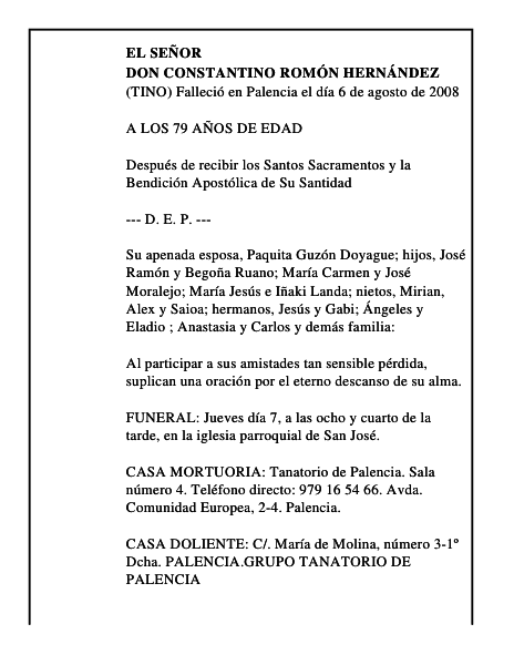 DON CONSTANTINO ROMÓN HERNÁNDEZ