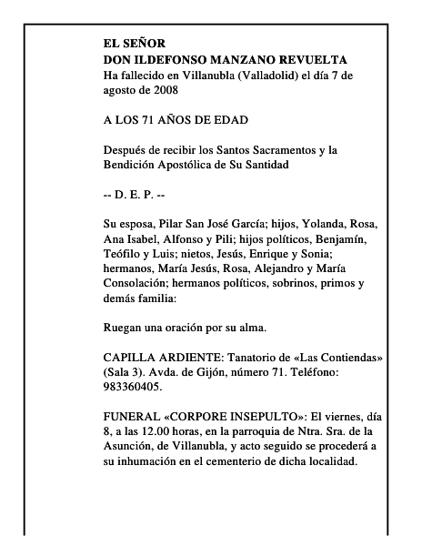 DON ILDEFONSO MANZANO REVUELTA
