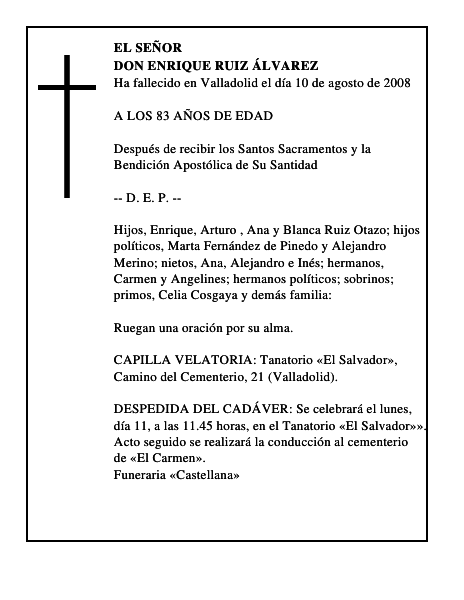 DON ENRIQUE RUIZ ÁLVAREZ