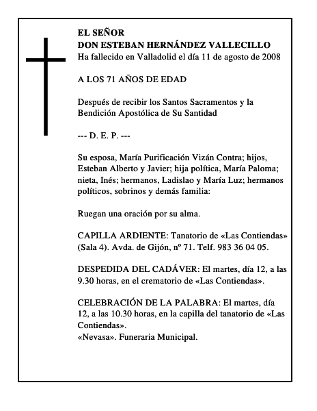 DON ESTEBAN HERNÁNDEZ VALLECILLO
