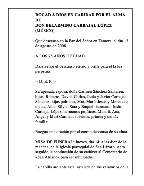 DON BELARMINO CARBAJAL LÓPEZ