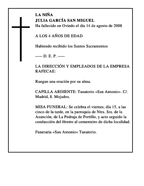 JULIA GARCÍA SAN MIGUEL