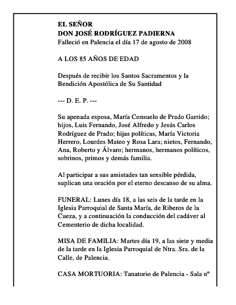 DON JOSÉ RODRÍGUEZ PADIERNA