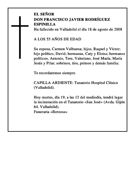 DON FRANCISCO JAVIER RODRÍGUEZ ESPINILLA