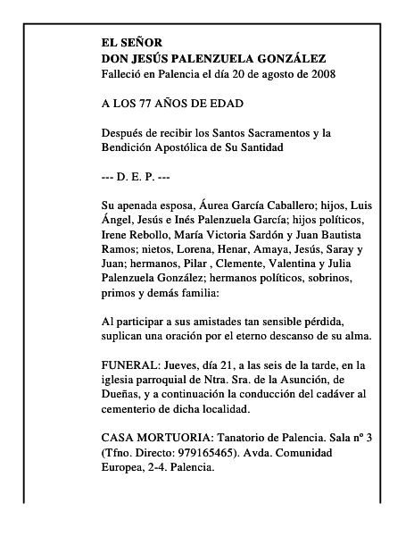 DON JESÚS PALENZUELA GONZÁLEZ