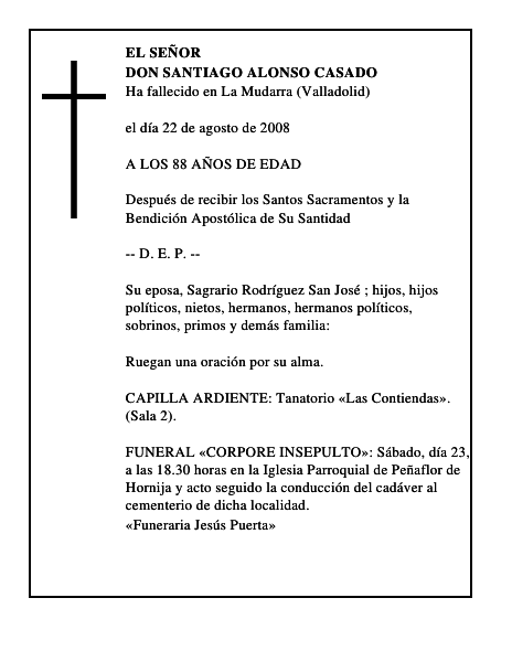 DON SANTIAGO ALONSO CASADO