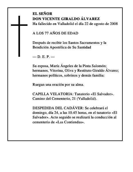DON VICENTE GIRALDO ÁLVAREZ