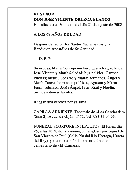 DON JOSÉ VICENTE ORTEGA BLANCO